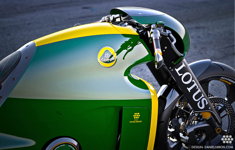 Illustration for article titled Gorgeous Lotus C-01 bike is half retro, half Tron, full awesome